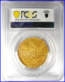 1351 Britain Gold Edward III Noble Gold Coin PCGS Uncirculated Detail (UNC MS)