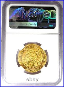 1480 England Britain Gold Edward IV Angel Coin NGC Uncirculated Detail UNC MS