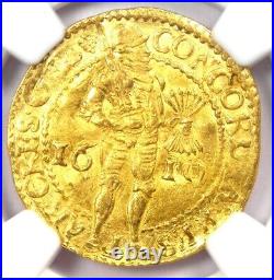 1610 Netherlands Gelderland Gold Ducat Coin 1D NGC Uncirculated Detail UNC MS