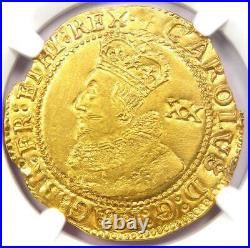 1625 England Britain Charles I Gold Unite Coin. NGC Uncirculated Detail (UNC MS)