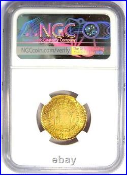 1800 Spain Charles IV 2 Escudos Gold Coin 2E NGC Uncirculated Detail (UNC MS)