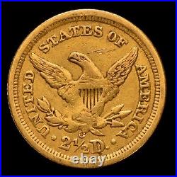 1842-o $2.50 Gold Liberty? Vf Very Fine Details? 2 1/2 Scarce Coin? Trusted