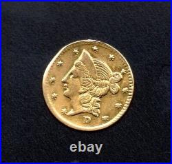 1853 California Gold Liberty Head Half Dollar Round BG421