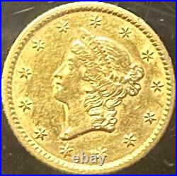1853 Gold $1 Liberty Head Coin
