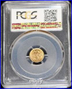 1854 $1 Dollar Gold Coin Type 1 PCGS MS63