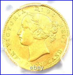 1870 Canada Newfoundland Victoria Gold $2 Coin PCGS Uncirculated Detail UNC MS