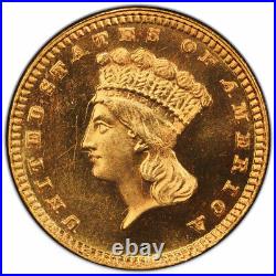 1884 G$1 PCGS MS66 PL CAC Indian Head Gold Dollar 486612