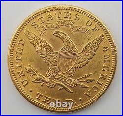 1899 P $10 Gold Eagle Liberty Head Coin Us Pre33 Uncirculated