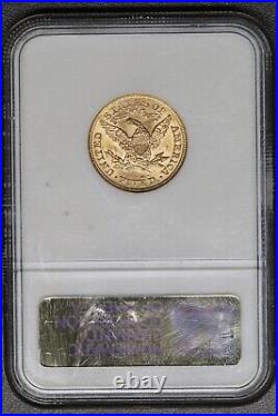 1899-P $5 Liberty Head Half Eagle Gold NGC MS62 Very Lustrous Uncirculated Coin