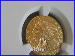 1912 $5 Gold Indian, NGC MS 62, mint state Indian Gold coin