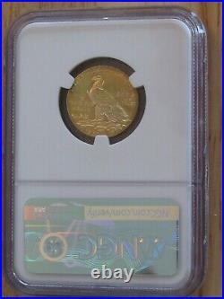 1912 $5 Gold Indian, NGC MS 62, mint state Indian Gold coin
