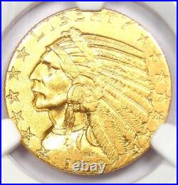1912 Indian Gold Half Eagle $5 Coin Certified NGC Uncirculated Detail (UNC MS)