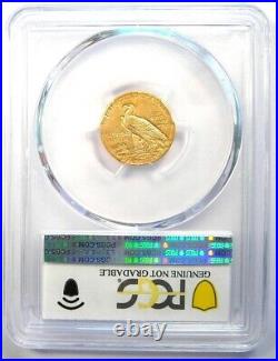 1914-P Indian Gold Quarter Eagle $2.50 Coin PCGS Uncirculated Details (UNC MS)