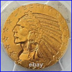 1915 $5 Indian Head Gold Half Eagle MS62 PCGS