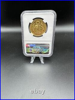 1951 Gold Peru 50 Soles Seated Liberty Coin Only 5,292 Minted Ngc Mint State 65