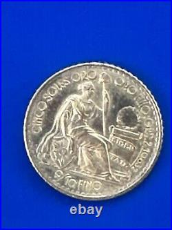 1965 Peru 5 Soles Gold Coin