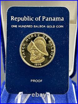 1976 Panama 100 Balboa Proof Gold Coin