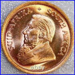 1983 South Africa Krugerrand 1/10 Oz Fine Gold Coin BU UNCIRCULATED