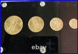1986 American Eagle Gold Bullion 1.85 oz 4 Coin Set BU 1st Year Uncirculated