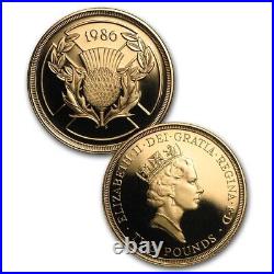 1986 British Gold 3 Coin Proof Set Box CoA Ultra Rare Original Sealed Mint Pkg