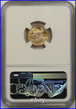 1986 Gold Eagle $5 NGC MS 69 (Tenth-Ounce) 1/10 oz Fine Gold