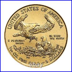 1/10 Ounce Gold American Eagle $5 BU Random Date
