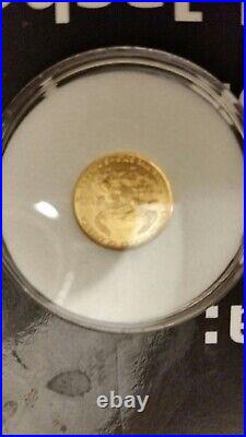 1/10th oz gold Mini Walking Liberty coin. Pure Gold. Uncirculated in CASE