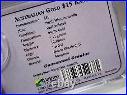 2003 Australian $15 Gold Coin 1/10 Kangaroo Drinking Water Design! Littleton