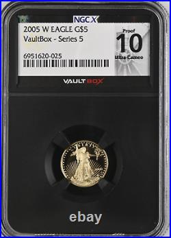 2005-W American Gold Eagle $5 NGC PF 70 Ultra Cameo S225