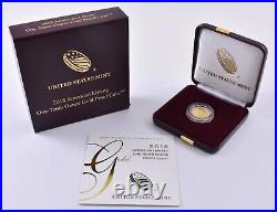 2018 American Gold Liberty 1/10 Oz Gold Coin Proof With OGP 3951