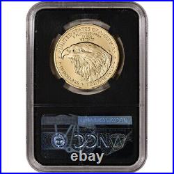 2021 American Gold Eagle Type 2 1 oz $50 NGC MS70 First Production Black Core