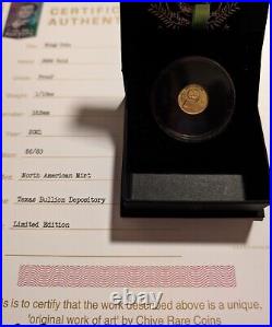 2021 Bill Murray Groundhog Day Phil Connors theChive Gold Coin 1/10 oz # /60