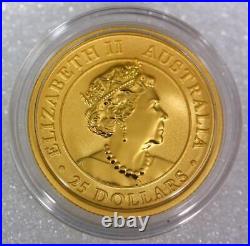 2022-P 1/4 oz Australian Gold Coin 25 Dollars (Mintage1,000) BU UNCIRCULATED