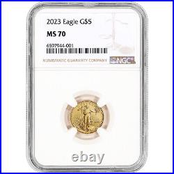 2023 American Gold Eagle 1/10 oz $5 NGC MS70