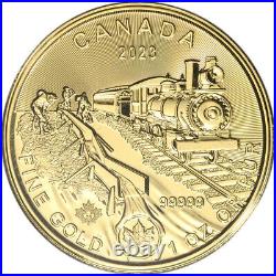 2023 Canada Gold Klondike Gold Rush $200 1 oz BU in Sealed Assay. 99999 Fine