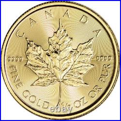 2023 Canada Gold Maple Leaf 1/2 oz $20 BU