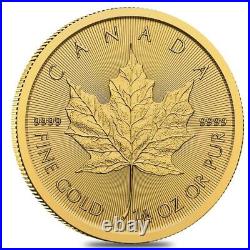 2024 1/4 oz Canadian Gold Maple Leaf $10 Coin BU (Sealed)