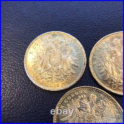 Gem Bu 1912 Gold Austria 10 Corona 3.3875 Grams Franz Joseph Coin