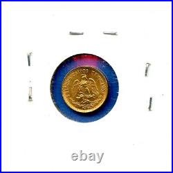 Gold 1945 Mo Mexico Dos Peso 1945-Mo MS BU Uncirculated #08 2 Peso
