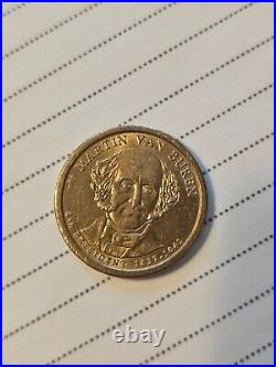 Martin Van Buren -rare $1 gold coin 2008 mint