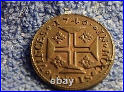 Portugal Very Scarce Grade Gold Coin Weight In About Uncirculated Condition