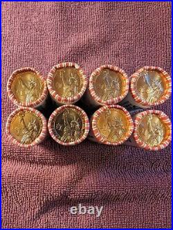 Presidential Gold Dollar Coin Rolls Lot of 8 Uncirculated GREAT CHRISTMAS GIFT