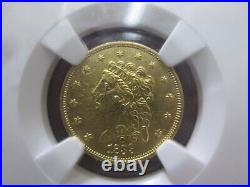 RARE 1839 O 2.5 DOLLAR GOLD Coin IN NGC ABOUT UNCIRCULATED CONDITION SCRATCHES
