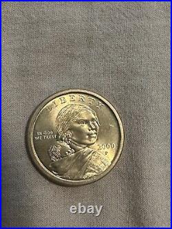 Rare Gold Sacagawea Coin. 2000 P. Mint Condition. Uncirculated. 118 Coins