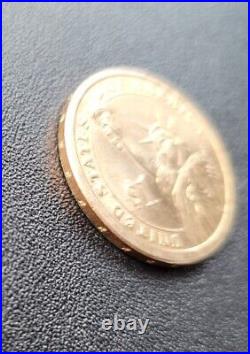 Rare Off Center Liberty Mint Error Millard Fillmore $1 gold coin 2010 1850-1853