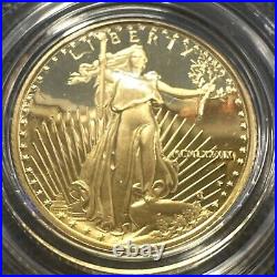 SUPERB GEM BU 1989-P American Gold Eagle Proof (1/10 oz) $5 in OGP