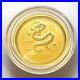 SUPERB GEM BU 2000 1/10 oz 9999 GOLD Lunar Dragon Australia Perth Mint Capsule